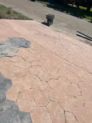 Stamp Task 2 — Stone & Concrete Installation project by Flores Concrete