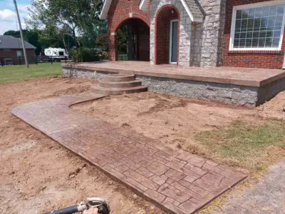 Decorative Concrete Pathways — Stone & Concrete Installation project by The Concrete Gentlemen, LLC