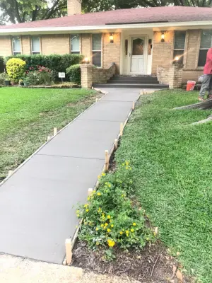 Pathway and Stairs — Stone & Concrete Installation project by Crest Concrete