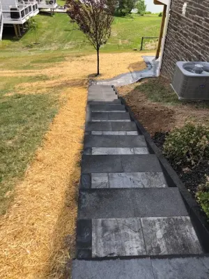 Process Stages — Stone & Concrete Installation project by Hardscape Artists LLC