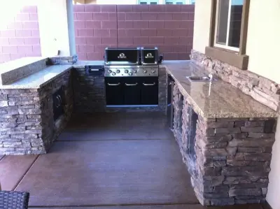 Rock Grills — Stone & Concrete Installation project by Stone Designs