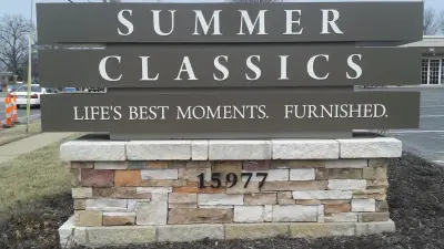 Ellisville, Mo Stone Business Sign — Stone & Concrete Installation project by Masterpiece Masonry