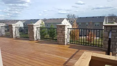 O'Fallon, Missouri Stone Columns — Stone & Concrete Installation project by Masterpiece Masonry