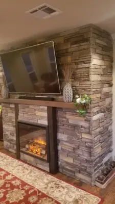 Rock Hearth — Stone & Concrete Installation project by Fullerton Finish Systems