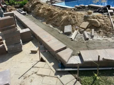 Pool Renovation — Stone & Concrete Installation project by Legacy Brick & Stone