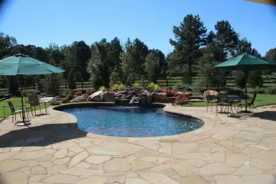 Tennessee Chestnut Cream Dense Flagging — Stone & Concrete Installation project by Rocky Top Stone Supply