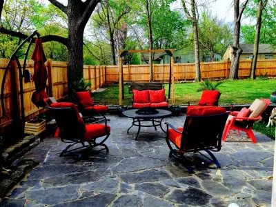Flagstone Patio Kansas City by Zach's Lawn & Landscaping