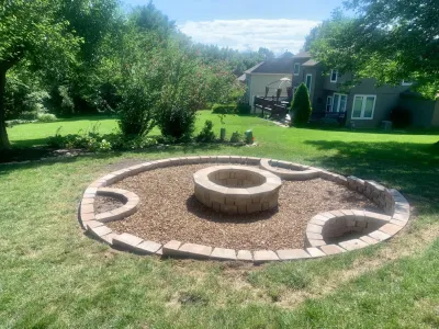 Fire pit by Zach's Lawn & Landscaping