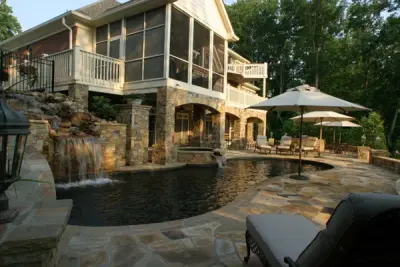 The Young Home - Traveler's Rest, SC — Stone & Concrete Installation project by PaverScape