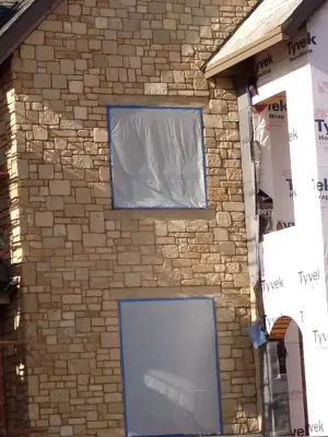 TN Chestnut Cream Ashlar Stone Finish — Stone & Concrete Installation project by Rocky Top Stone Supply