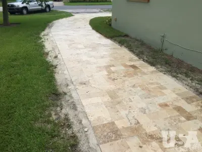 Toscano 6x12 Light Pavers — Stone & Concrete Installation project by USA Marble LLC