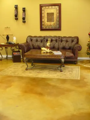 Dual Hue Stained Living Area by Reycon Inc.