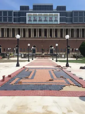 Illinois University Pavers — Stone & Concrete Installation project by Illinois Brick Company