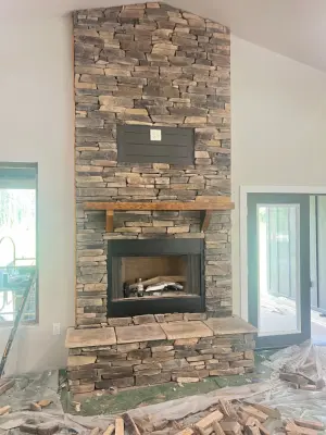Vinton Rock — Stone & Concrete Installation project by United Masonry Systems