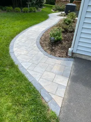 Pathway/Outdoor Space — Stone & Concrete Installation project by Hardscape Artists LLC