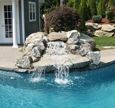Aquatic Elements — Stone & Concrete Installation project by Triad Associates, Inc. Alex Brissette