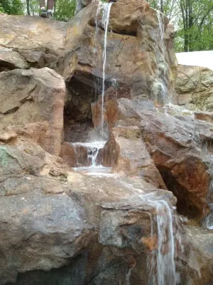 Aquatic Elements — Stone & Concrete Installation project by Maple Creek Landworks LLC
