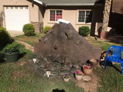 Water feature — Stone & Concrete Installation project by Native Masonry Construction California