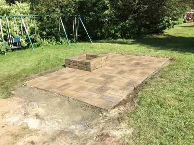 WGXL Radio Champion 2015 — Stone & Concrete Installation project by Maple Creek Landworks LLC