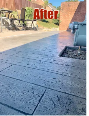 Wood Stamp Overlay October 4, 2019 — Stone & Concrete Installation project by Concrete Craft Of Knoxville