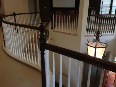 Refinished Handrails by Hardwood Creations