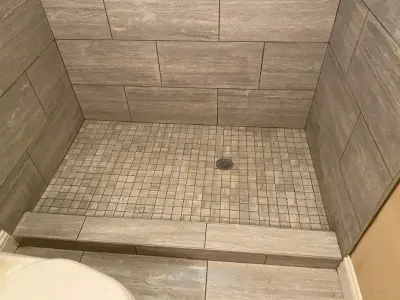 Bathing Area — Flooring Installation Services project by Cvm Enterprises INC