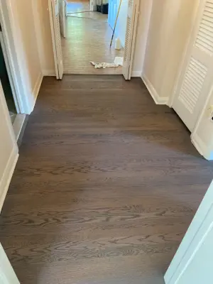 Classic Gray Hardwood Refinishing — Flooring Installation Services project by Floors By VAL