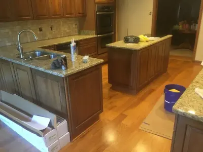 Tile Splashback Installation — Flooring Installation Services project by Spike Huber Flooring & Construction