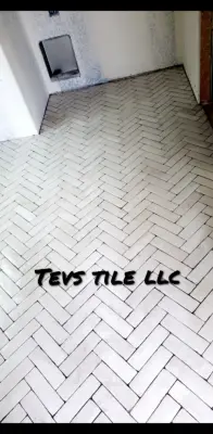 Restroom Flooring — Flooring Installation Services project by Tev's Tile LLC