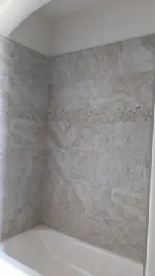 Restroom Renovations — Flooring Installation Services project by Fine Line Flooring Inc.
