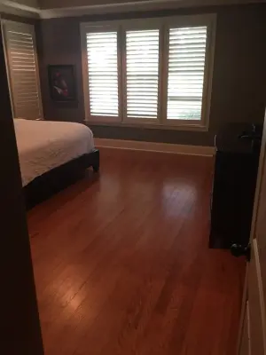 Hardwood Flooring Installation in the Bedroom — Flooring Installation Services project by Spike Huber Flooring & Construction