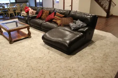 Lounge Area - Rug — Flooring Installation Services project by Designer's Home Gallery LLC