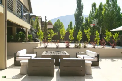 Pool, Sport Court and Water Features On The Wasatch Front — Landscape Design project by Big Rock Landscaping
