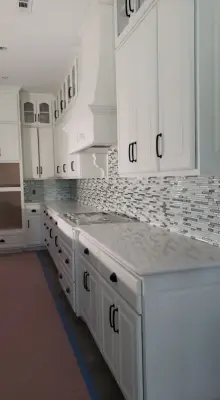 Culinary Wall Accent — Flooring Installation Services project by Tev's Tile LLC