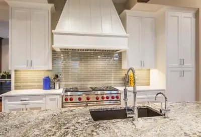 Culinary Wall Design by Footprints Floors | McKinney