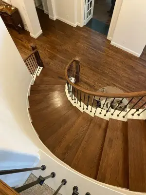 Premium Wood Flooring and Staircases — Flooring Installation Services project by Fine Line Flooring Inc.