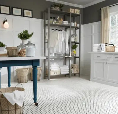 Mannington Luxury Vinyl Plank Flooring — Flooring Installation Services project by Gilbert Flooring And Paint