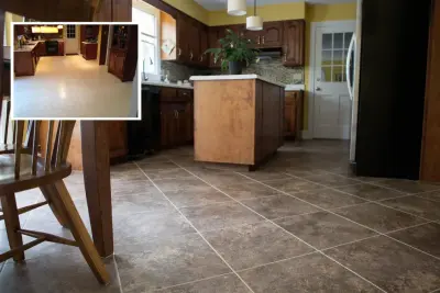 Shaw Resort Tile in Chocolate Brown — Flooring Installation Services project by Parkers Carpet One