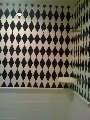 Bathroom Tiling — Flooring Installation Services project by Hoppy Interiors Full Service Flooring