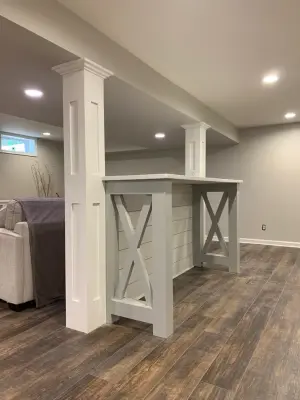 Basement Trim and Carpentry Project — Flooring Installation Services project by Highland Hardwood Flooring
