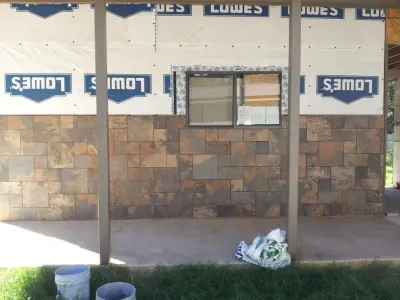 Outdoor Wall Tile — Flooring Installation Services project by Flooring Warehouse