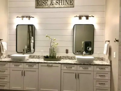 Contemporary Bathroom Transformation — Interior Design & Decorating project by Kippie Romano Design