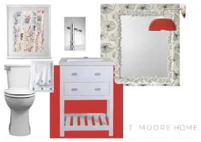 Midcentury Modern Bathroom by T. Moore Home ReDesign