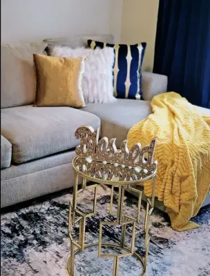 ELEGANT NAVY AND MUSTARD — Interior Design & Decorating project by Zawadi Empire