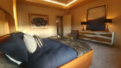 Modern Main Bedroom — Interior Design & Decorating project by Calming Spaces Interiors, Design & Remodeling