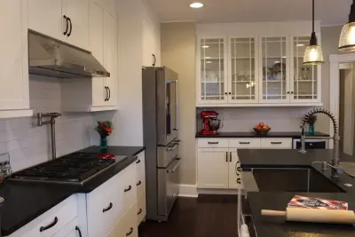 Federal White Kitchen — Interior Design & Decorating project by Fairfax Design Solutions