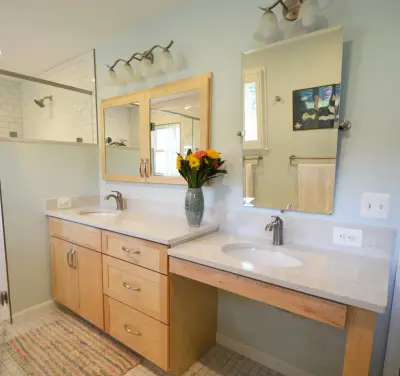 McLean Bathroom for Aging in Place — Interior Design & Decorating project by Fairfax Design Solutions