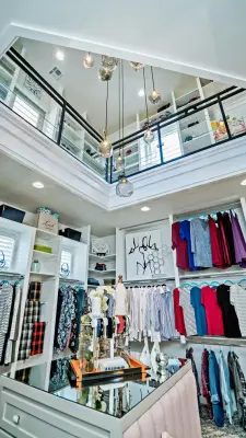 Contemporary Two-Level Wardrobe — Interior Design & Decorating project by CRH Interior Design, LLC