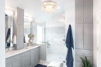Payton Falls Elegant Bathroom — Interior Design & Decorating project by Calming Spaces Interiors, Design & Remodeling