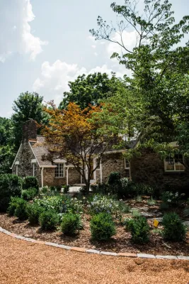 Enchanting Stone & Brick Garden | Nashville, TN by Gardens Of Babylon Landscapes